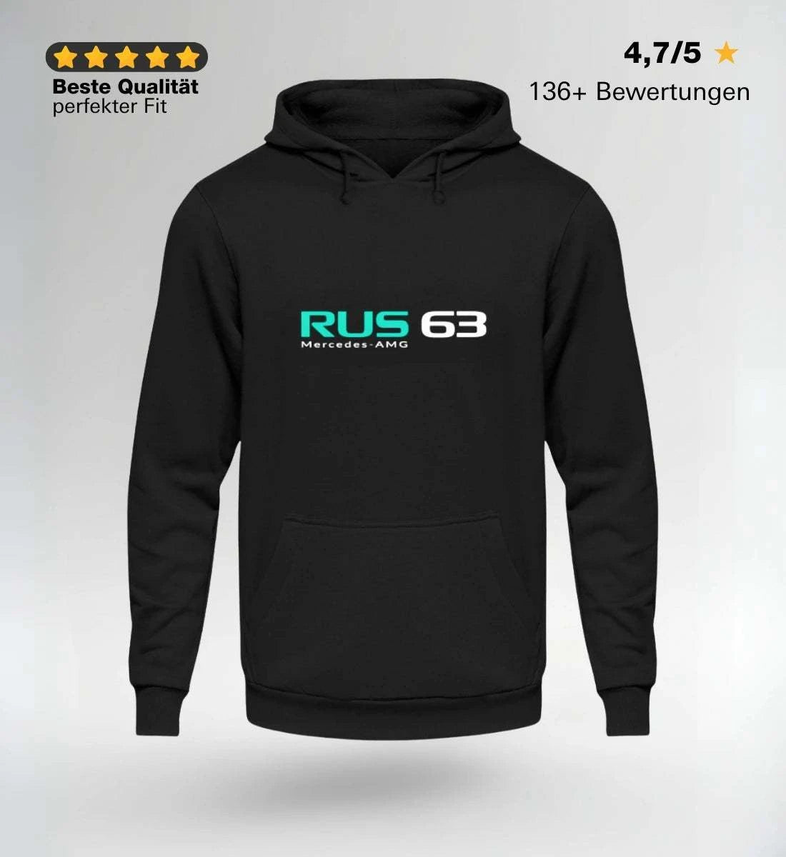 Image of NOVAWEAR RUS 63 Motorsport Hoodie – Limited Edition Streetwear